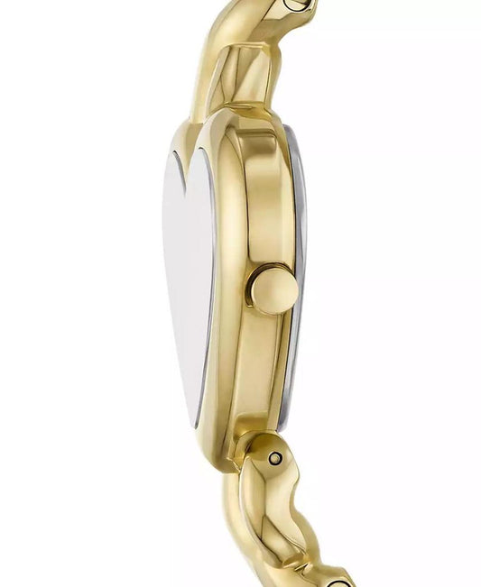 Women's Monroe Heart Three-Hand Gold-Tone Stainless Steel Watch, 27mm