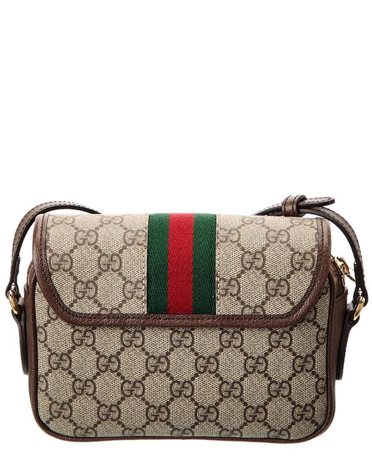 Gucci Ophidia Mini GG Supreme Canvas & Leather Shoulder Bag