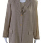 Max Mara Womens Button Down Light Jacket Tank Top Set Beige Wool