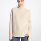 Alpaca and Cashmere Blend Deconstructed Turtleneck Sweater