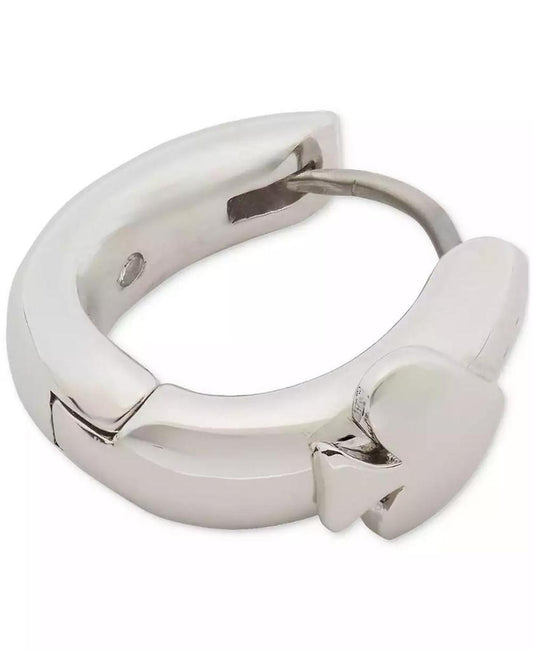 Spade Oval Huggie Hoop Earrings