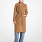 Wool Blend Wrap Coat