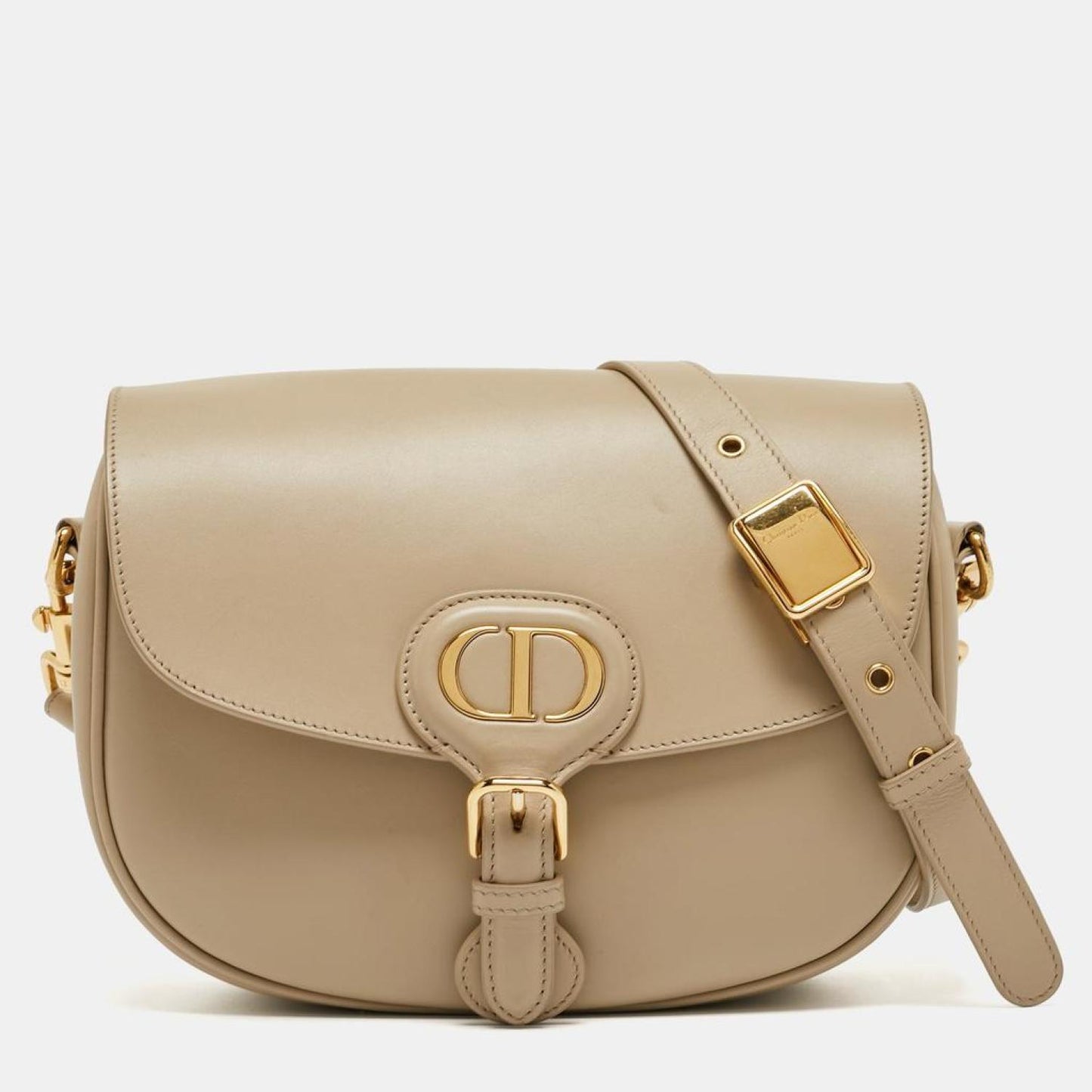 Dior Beige Leather Medium Bobby Shoulder Bag