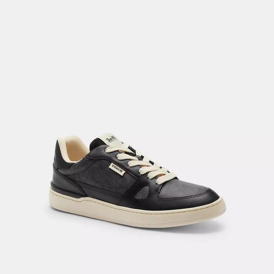 Clip Court Low Top Sneaker In Signature Canvas