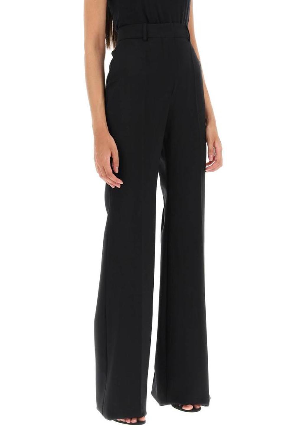 Sportmax 'hangar' Flared Pants In Light Wool