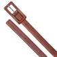 Women's Leather Covered Buckle Belt