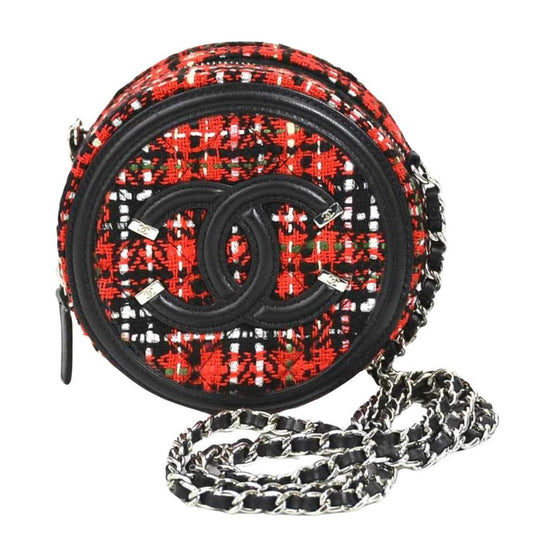 Chanel Ronde Tweed Shoulder Bag (Pre-Owned)