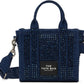 Blue 'The Crystal Denim Crossbody' Tote