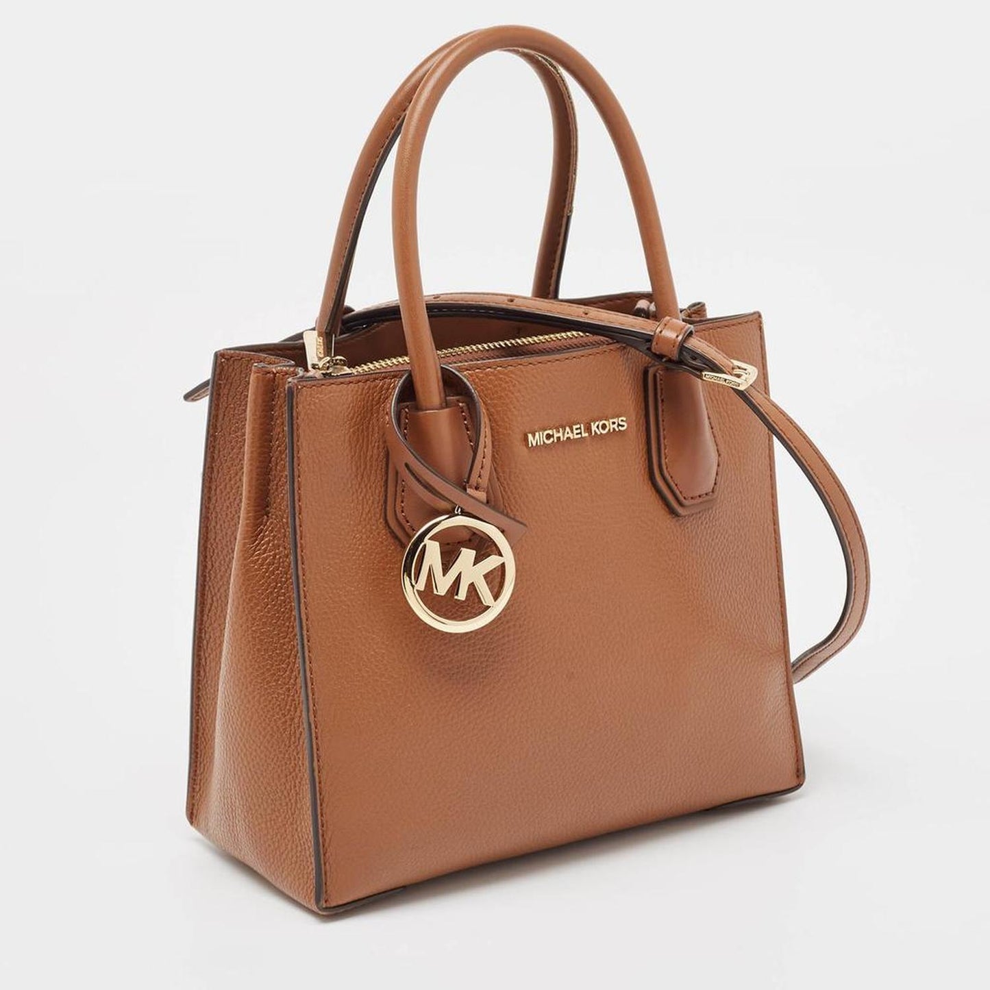 Michael Kors Brown Leather Small Mercer Tote..