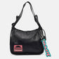 Black Nylon And Leather Sport Tote