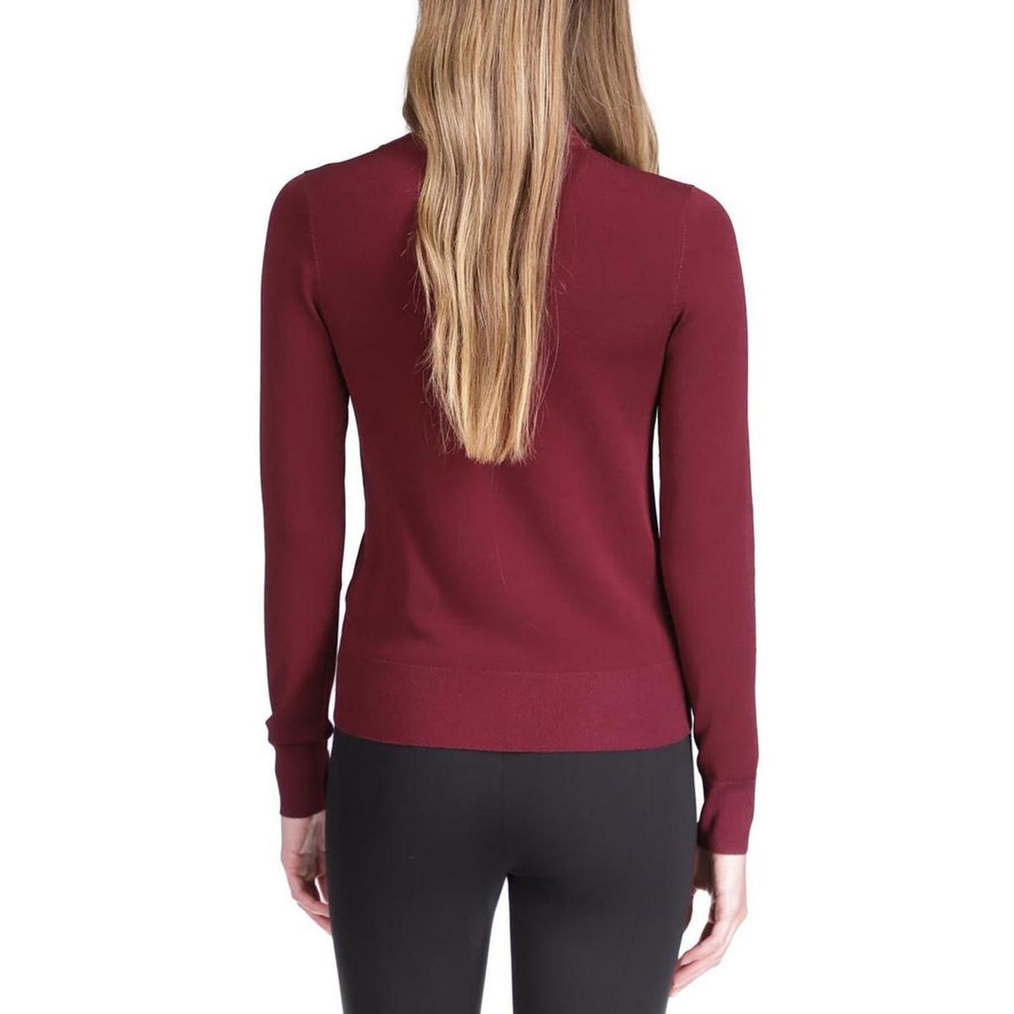 Womens Mock Neck Long Sleeve Pullover Top