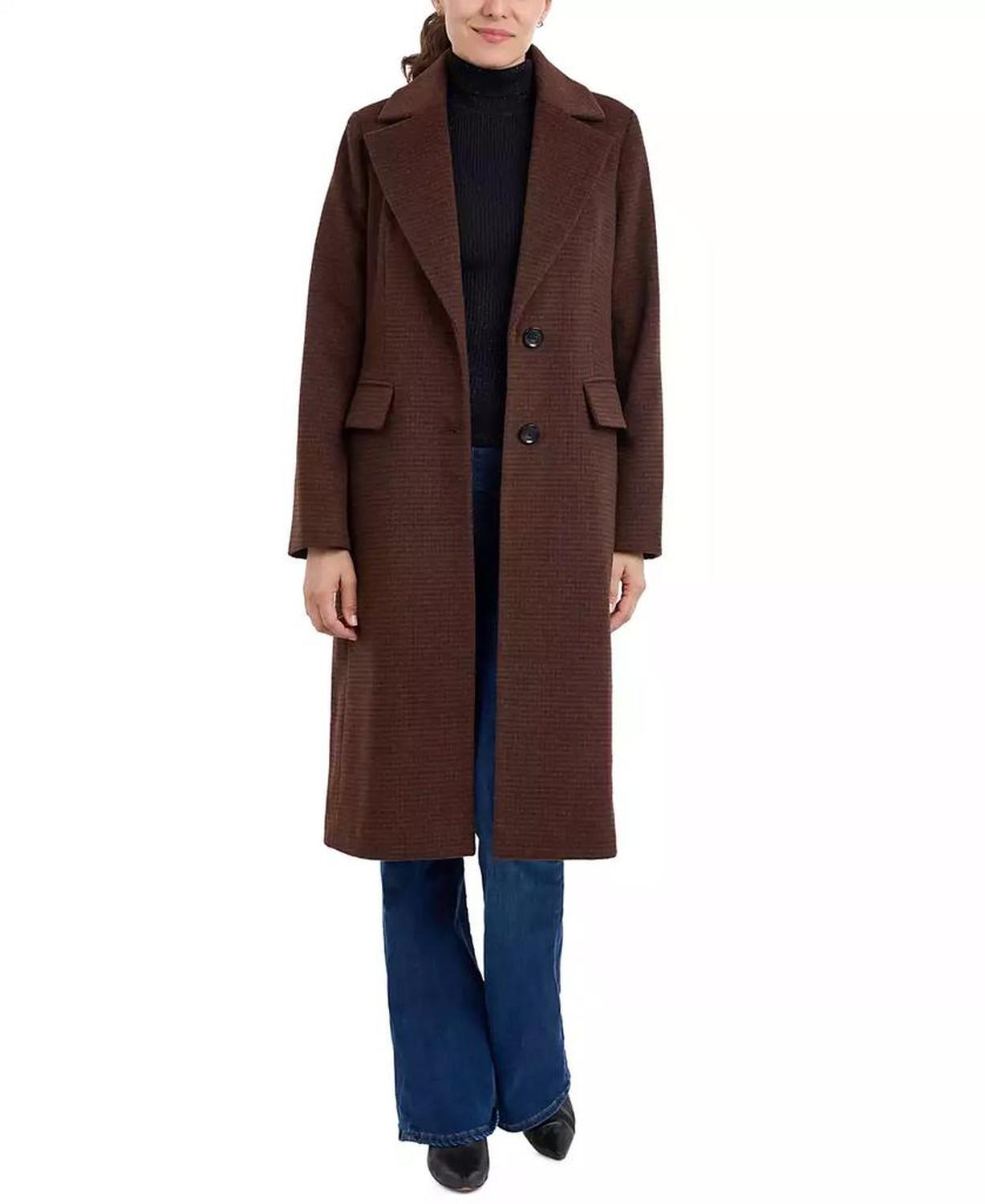 Petite Single-Breasted Coat, Created for Macy's