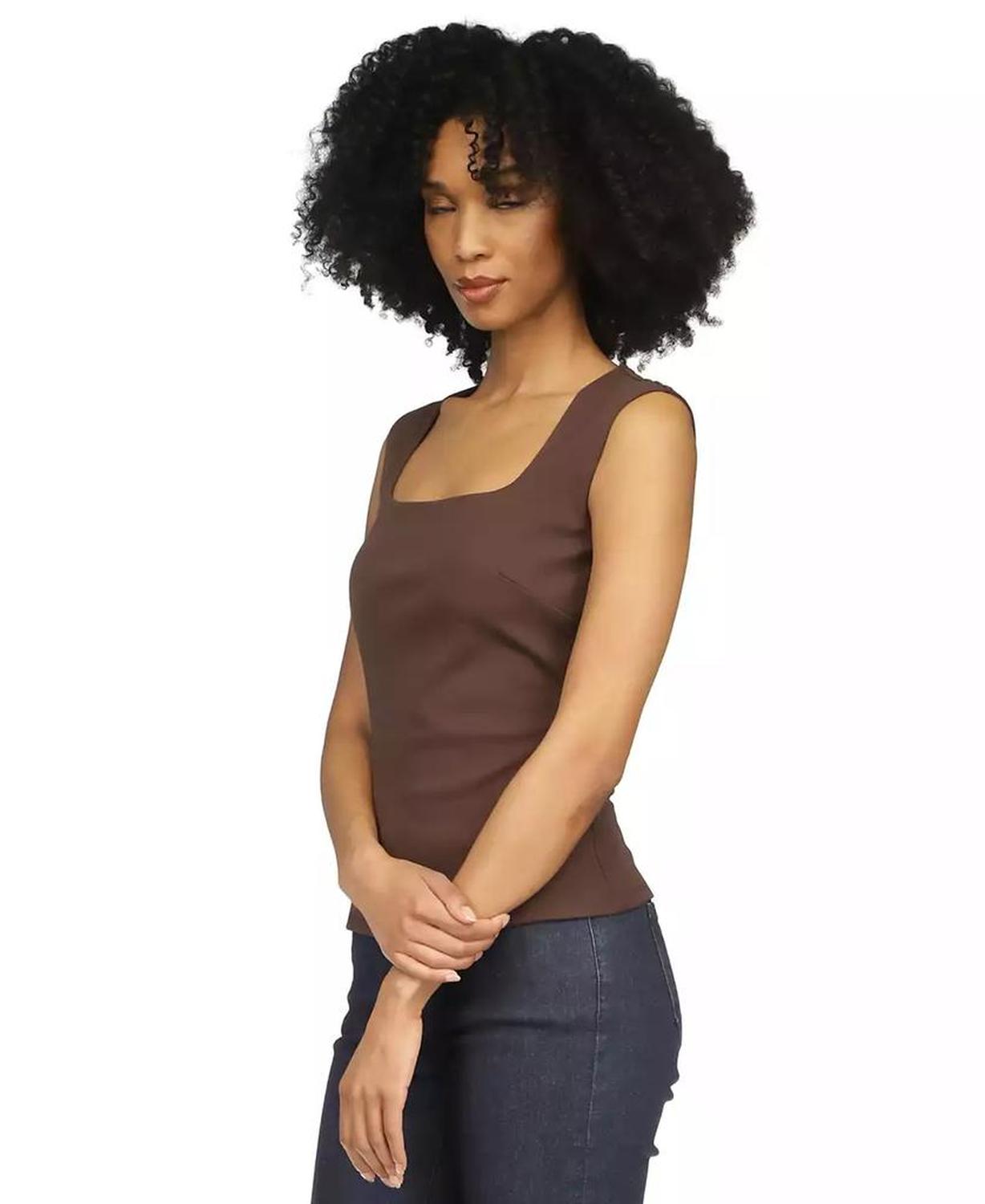 Women's Square Neck Sleeveless Top