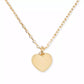 Gold-Tone Polished Mini Heart Pendant Necklace, 16" + 3" extender