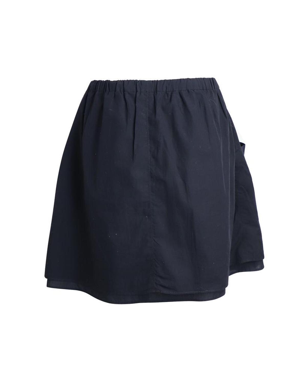 Marc by Marc Jacobs Elasticated Gathered Skirt in Navy Cotton