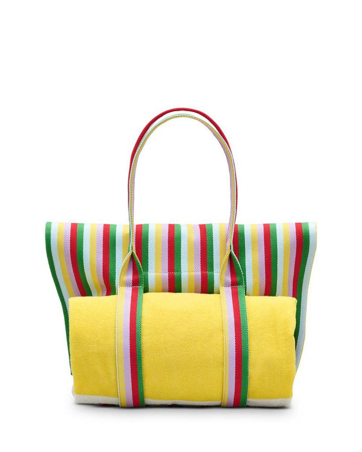 The Striped Jacquard Beach Tote Bag