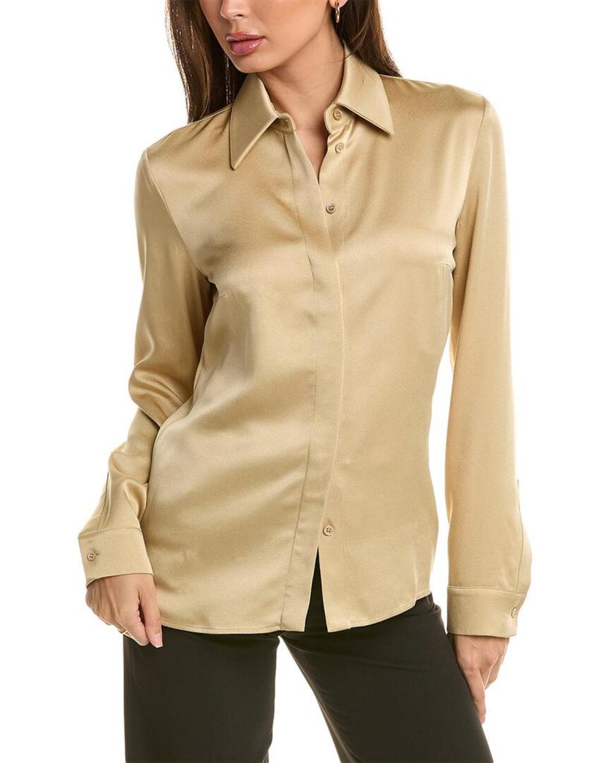 Michael Kors Collection Techno Charmeuse Hansen Shirt