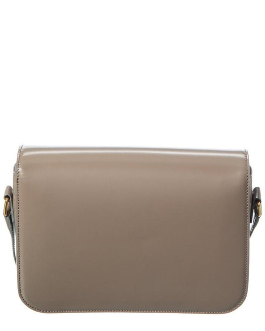 CELINE Classique Triomphe Leather Shoulder Bag