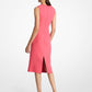 Double Faced Stretch Wool Bouclé Sheath Dress