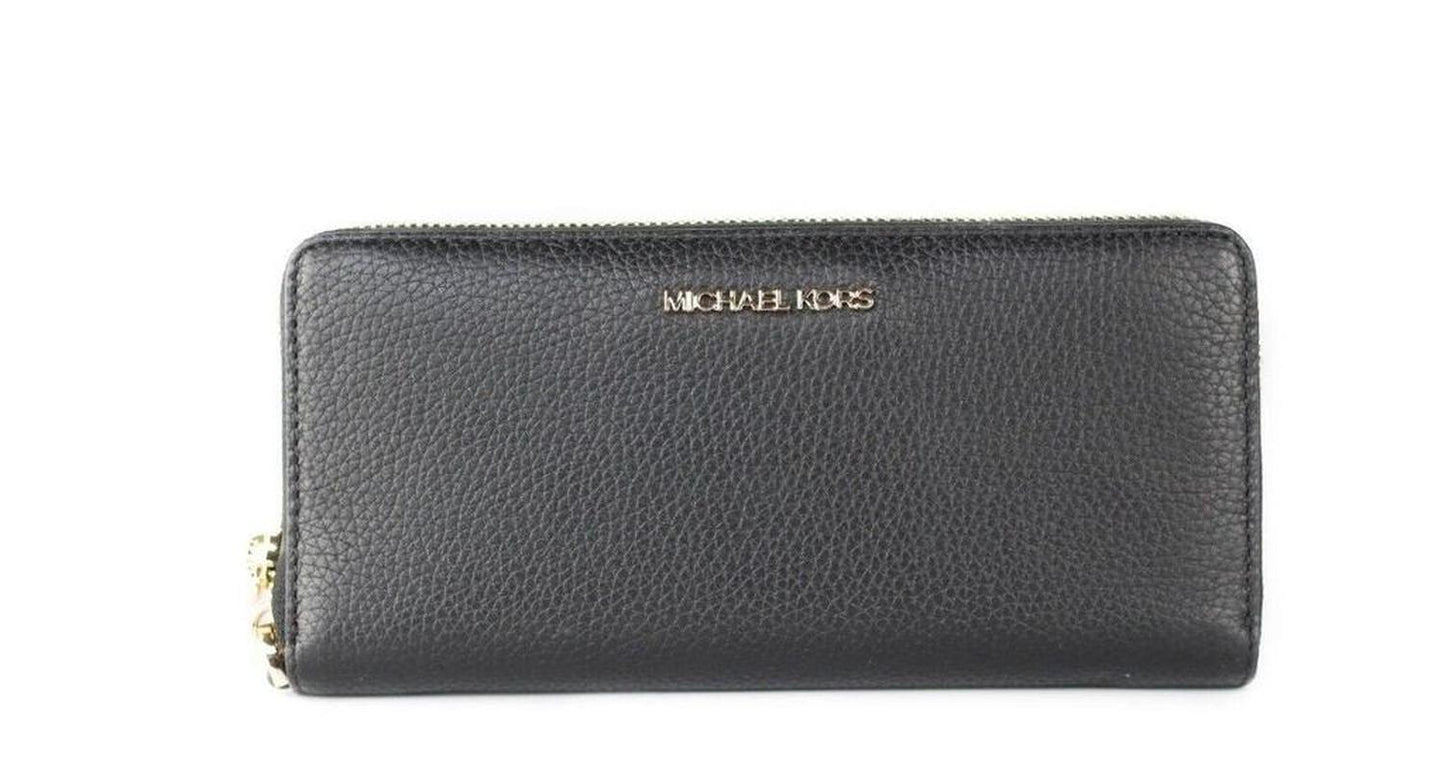 Jet Set Travel Large  Pebble Leather Continental Wrist Women's Wallet