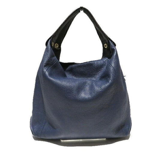 Navy Leather Tote Bag (Pre-Owned)