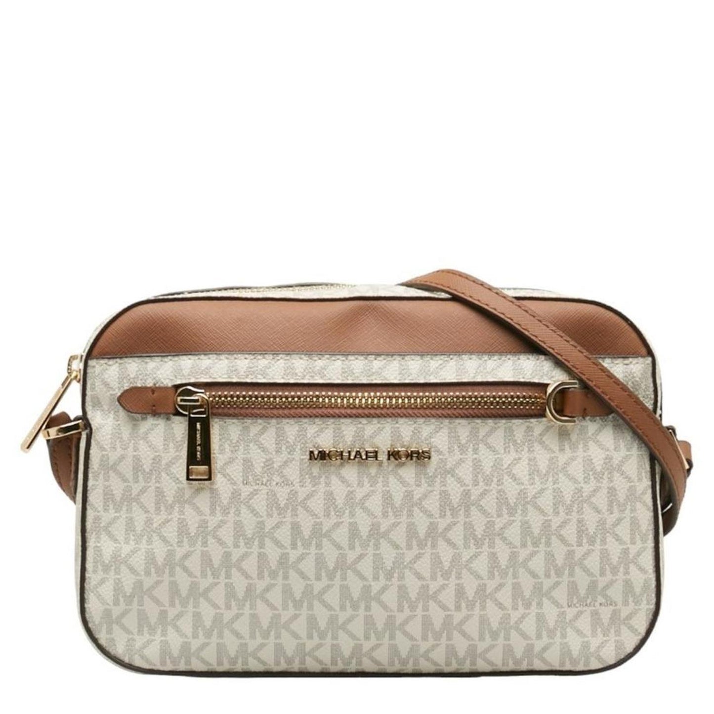 Michael Kors Jet Set  Canvas Shoulder Bag (Pre-Owned)