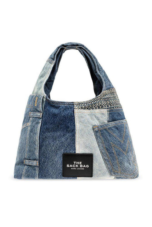 Marc Jacobs The Sack Panelled Denim Shoulder Bag