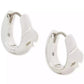 Spade Oval Huggie Hoop Earrings