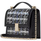 Deco Plaid Tweed Small Chain Shoulder Bag