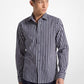 Slim-Fit Stretch Cotton Blend Striped Shirt