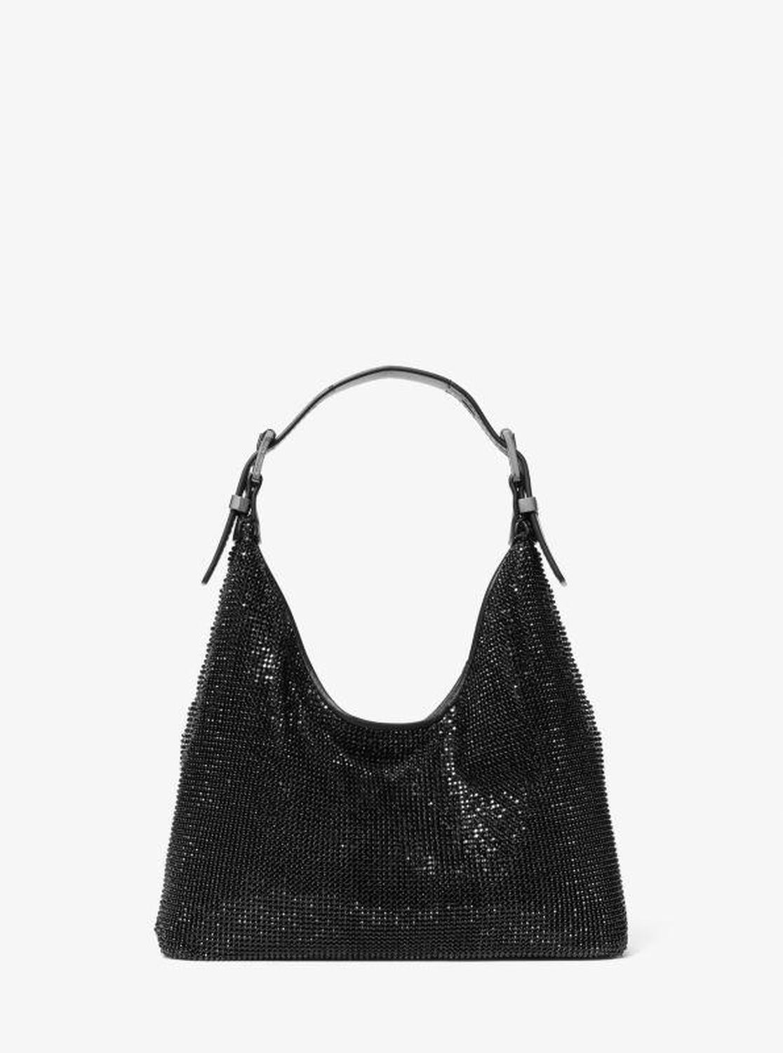 Limited-Edition Nolita Small Rhinestone Mesh Hobo Shoulder Bag