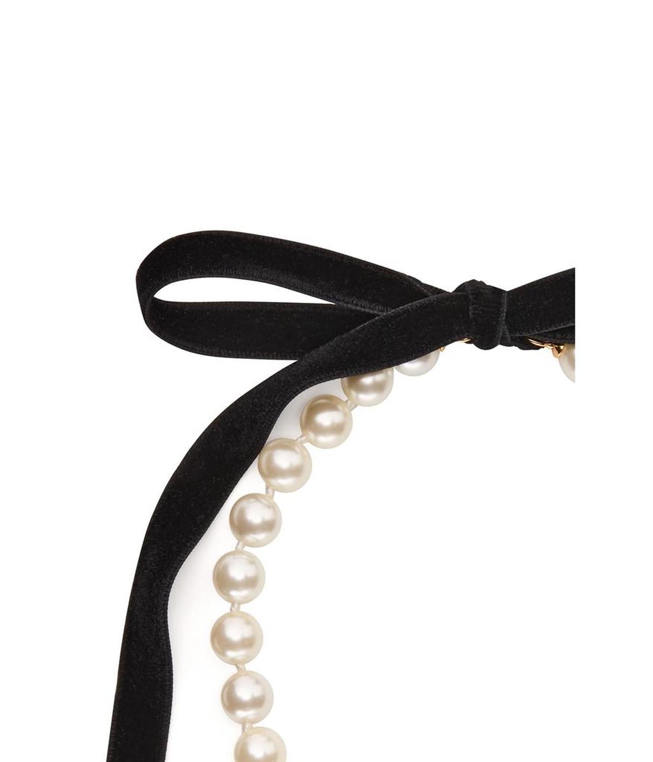 New York Minute Tie Back Pearl Necklace