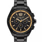 Men's Accelerator 2.0 Chronograph Black Stainless Steel Watch 44mm