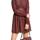 Womens Lace Mini Fit & Flare Dress