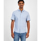 Men's Slim-Fit Short Sleeve Button-Front Chambray Shirt