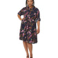 Plus Size Print Crepe Shirtdress