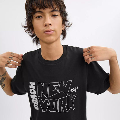 New York Graphic T Shirt In Organic Cotton