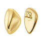 Brass Pebble Statement Earrings