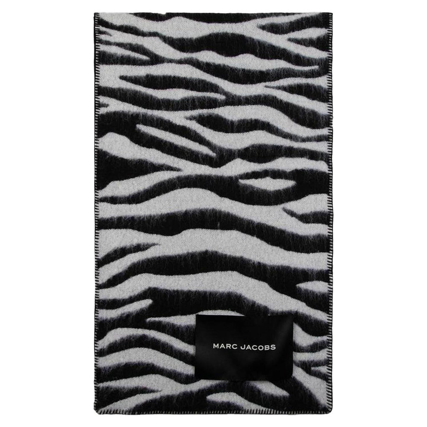 Zebra Scarf - Marc Jacobs - Wool - Black