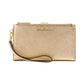 Adele Double-Zip Pebble Leather Phone Wristlet