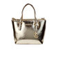 Michael Kors Jet Set Pale  Metallic XS Carryall Top Zip Tote Bag Women's Purse