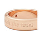 Engraved Idiom Script Band Ring