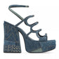 Kiki Denim Platform Pump Sandals