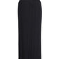 Max Mara Leisure Pleated Midi Skirt in Black Polyester