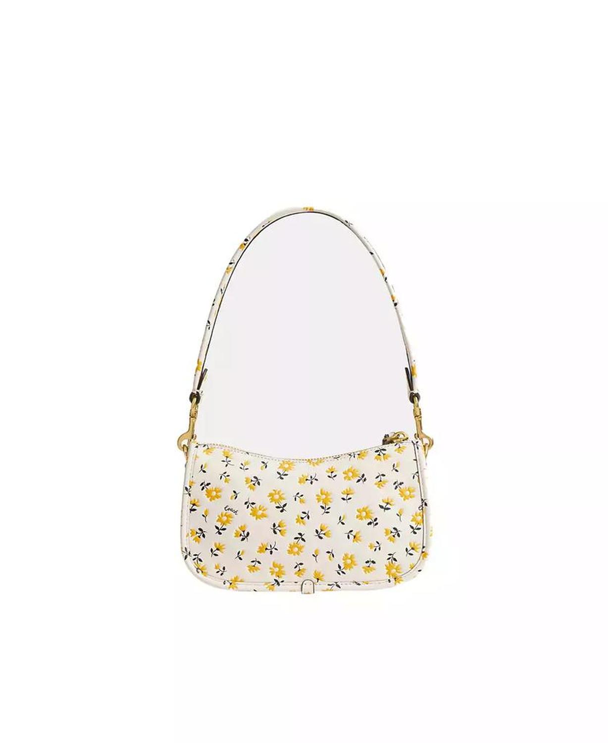 Swinger 20 Floral Print Leather Bag