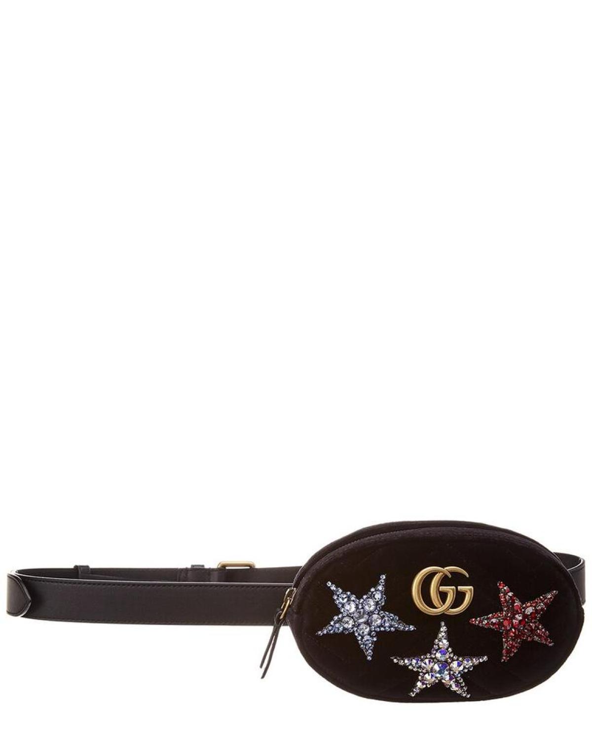 Gucci GG Marmont Velvet Belt Bag