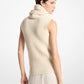 Cashmere Sleeveless Funnel-Neck Sweater