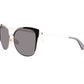 Women's Genice/s Sunglasses In Black Gold/gray Gradient Lens