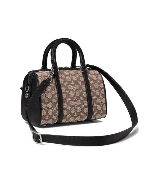 Signature Textile Jacquard Ruby Satchel 25