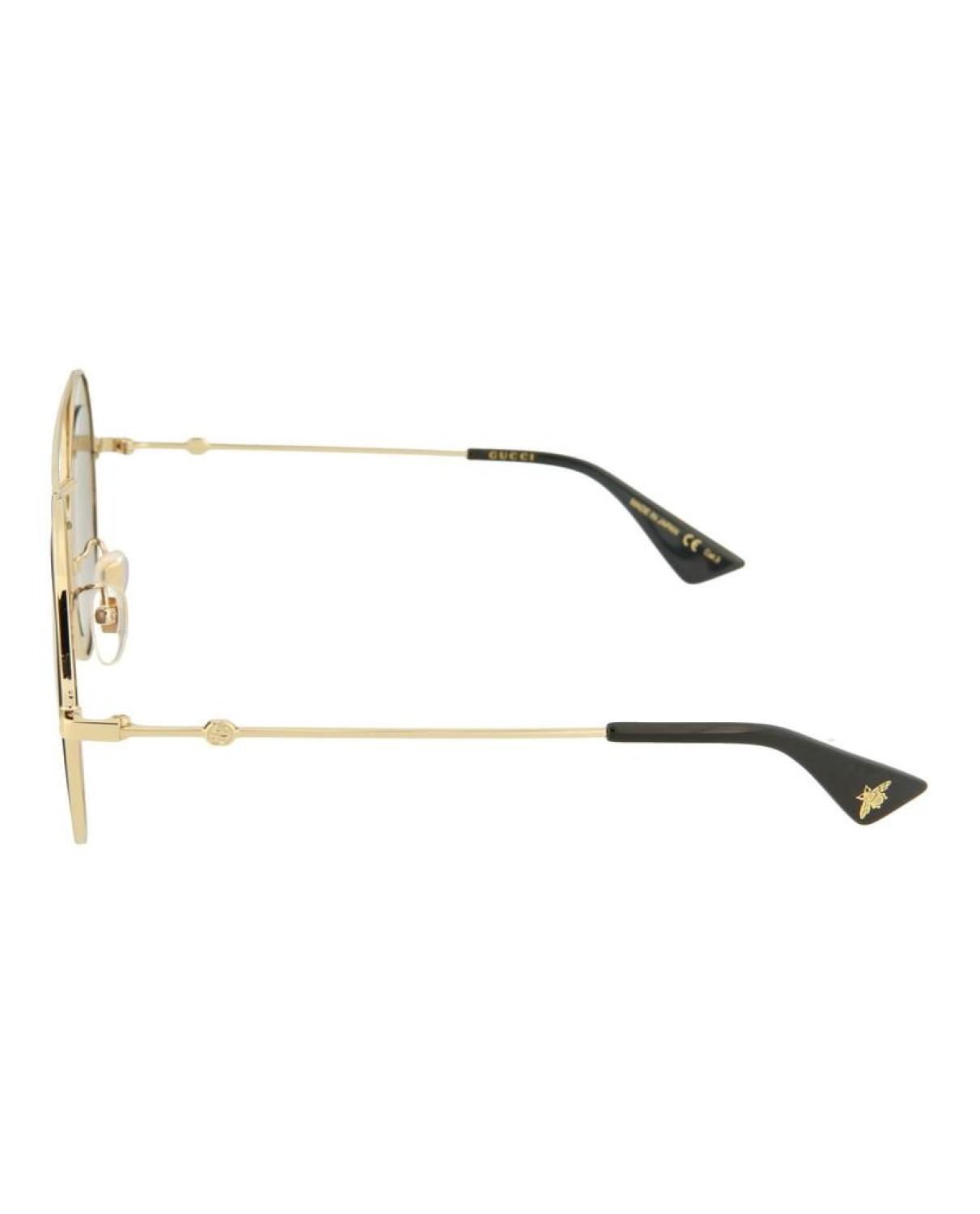 Round-Frame Metal Sunglasses